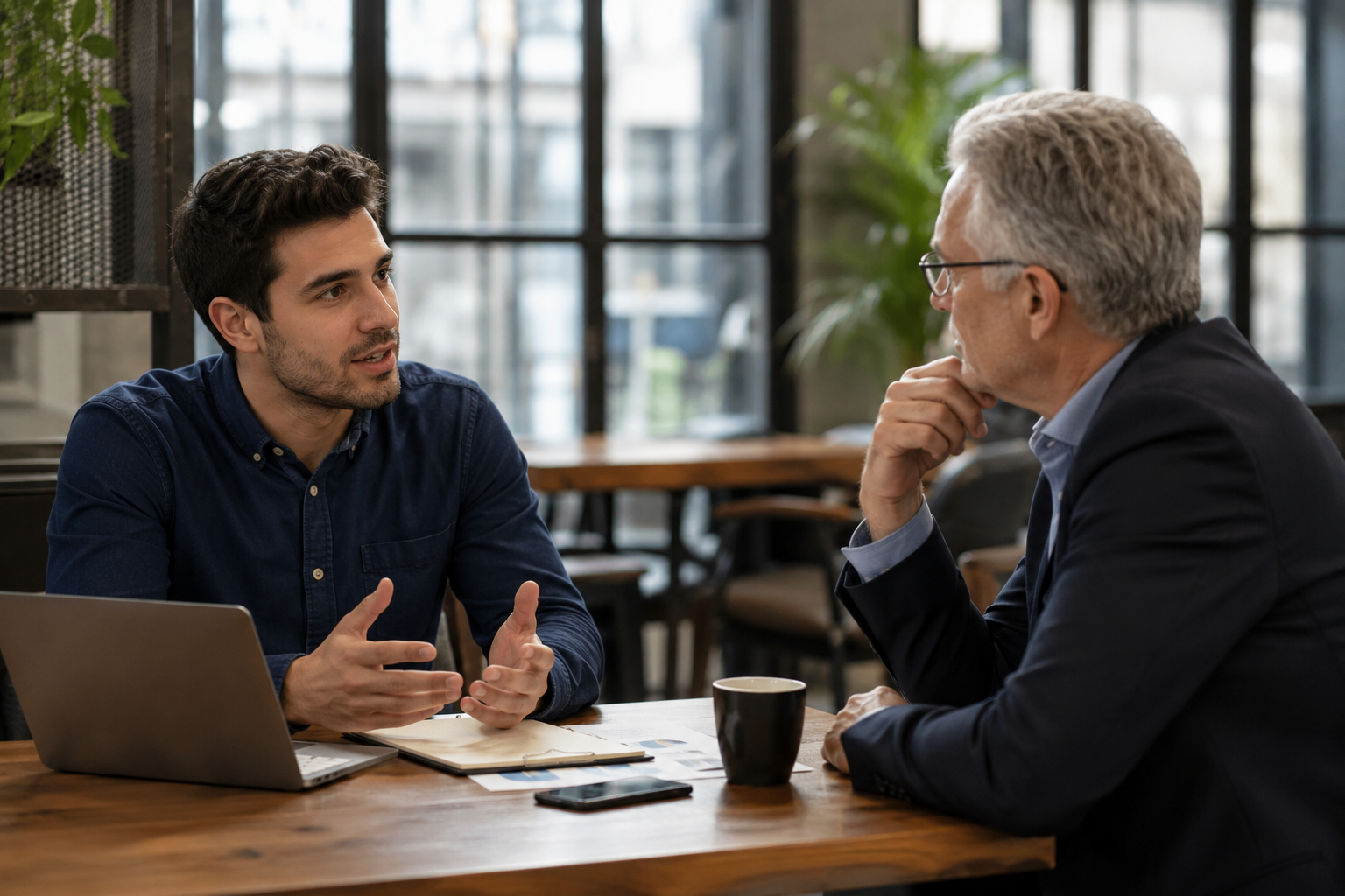 find-business-mentor-sme-owner-meeting.jpg Business owner meeting a potential business mentor