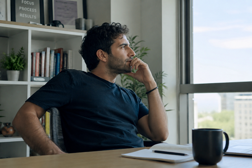 Founder reflecting on personal identity and long-term wellbeing