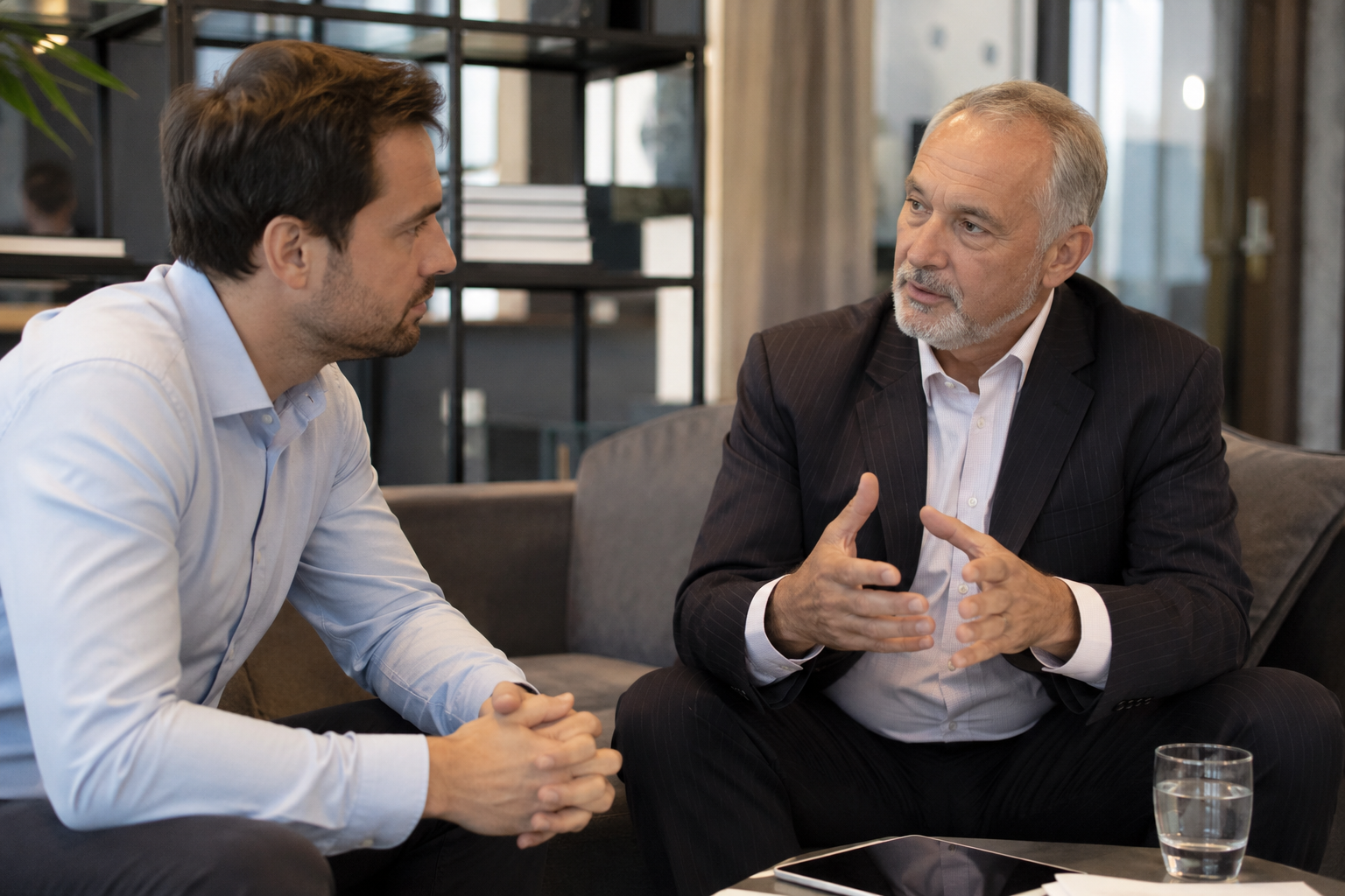 Business leader meeting with a trusted personal mentor
