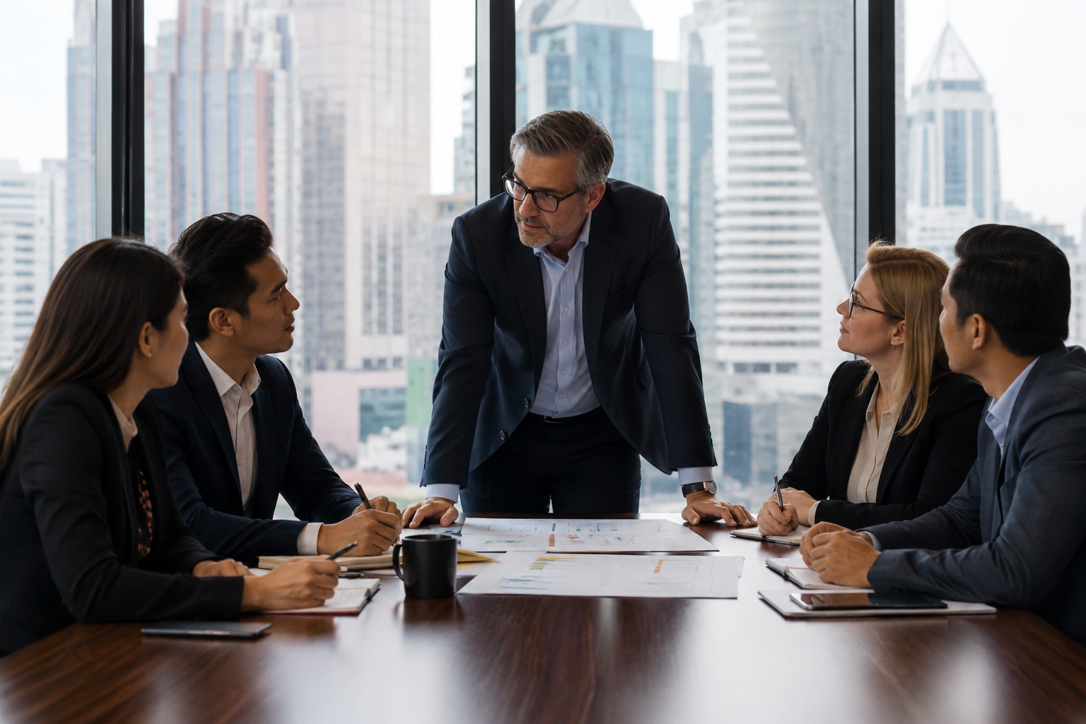 Business leader planning long-term growth and leadership direction