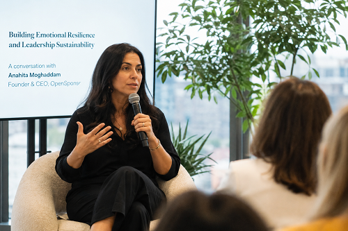Founder discussing emotional resilience and leadership sustainability