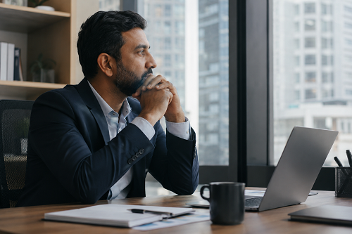 Founder reflecting on authentic leadership and organisational culture