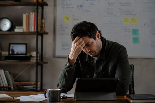 Founder reflecting on leadership pressure and emotional self-doubt