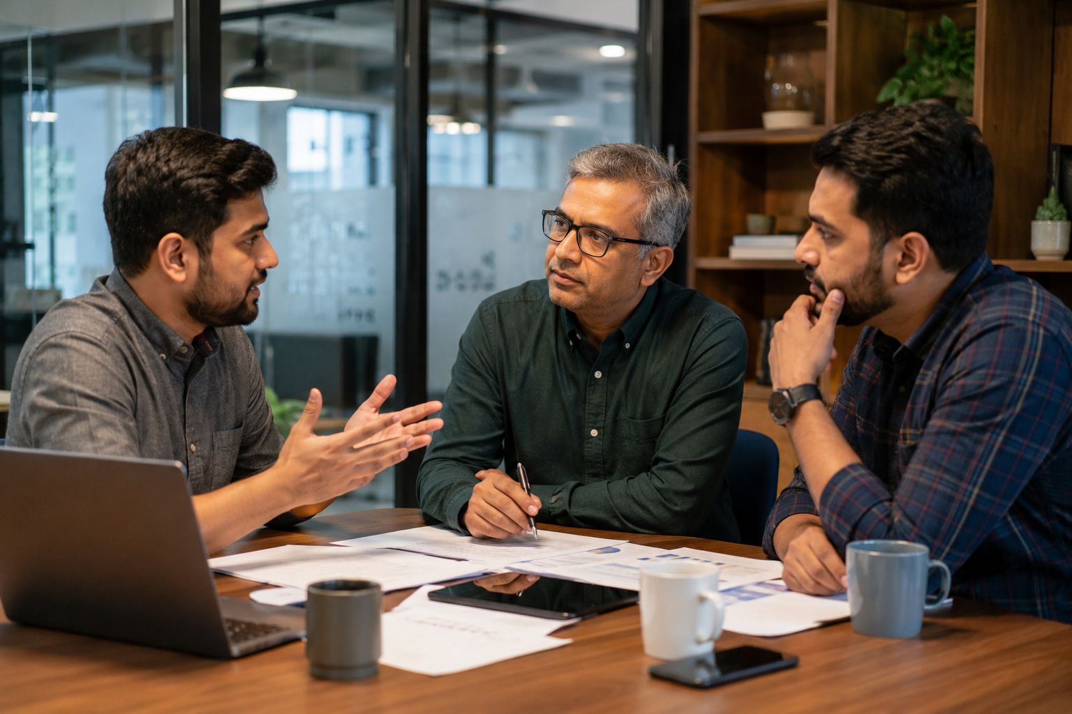 SME founder meeting with mentor and consultant SME founder meeting with mentor and consultant