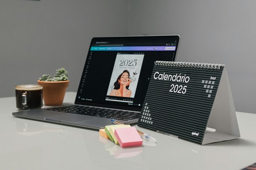 Flat-lay of a desk with a planner, checklist, sticky notes, a laptop, and a cup of coffee, symbolizing goal preparation.