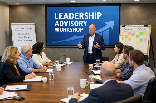 Strategic planning session for SME leadership