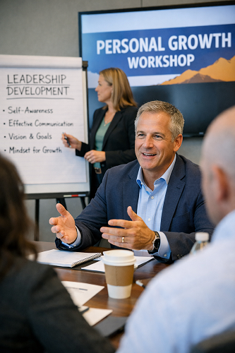 executive participating in leadership development