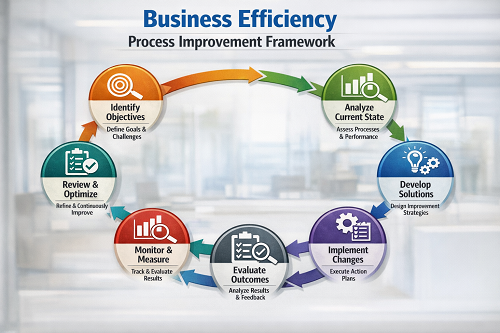 process improvement framework showing workflow optimisation for SMEs