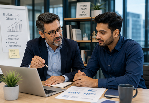 Consultant helping SME improve operational systems