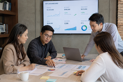 Reviewing KPIs in a small business