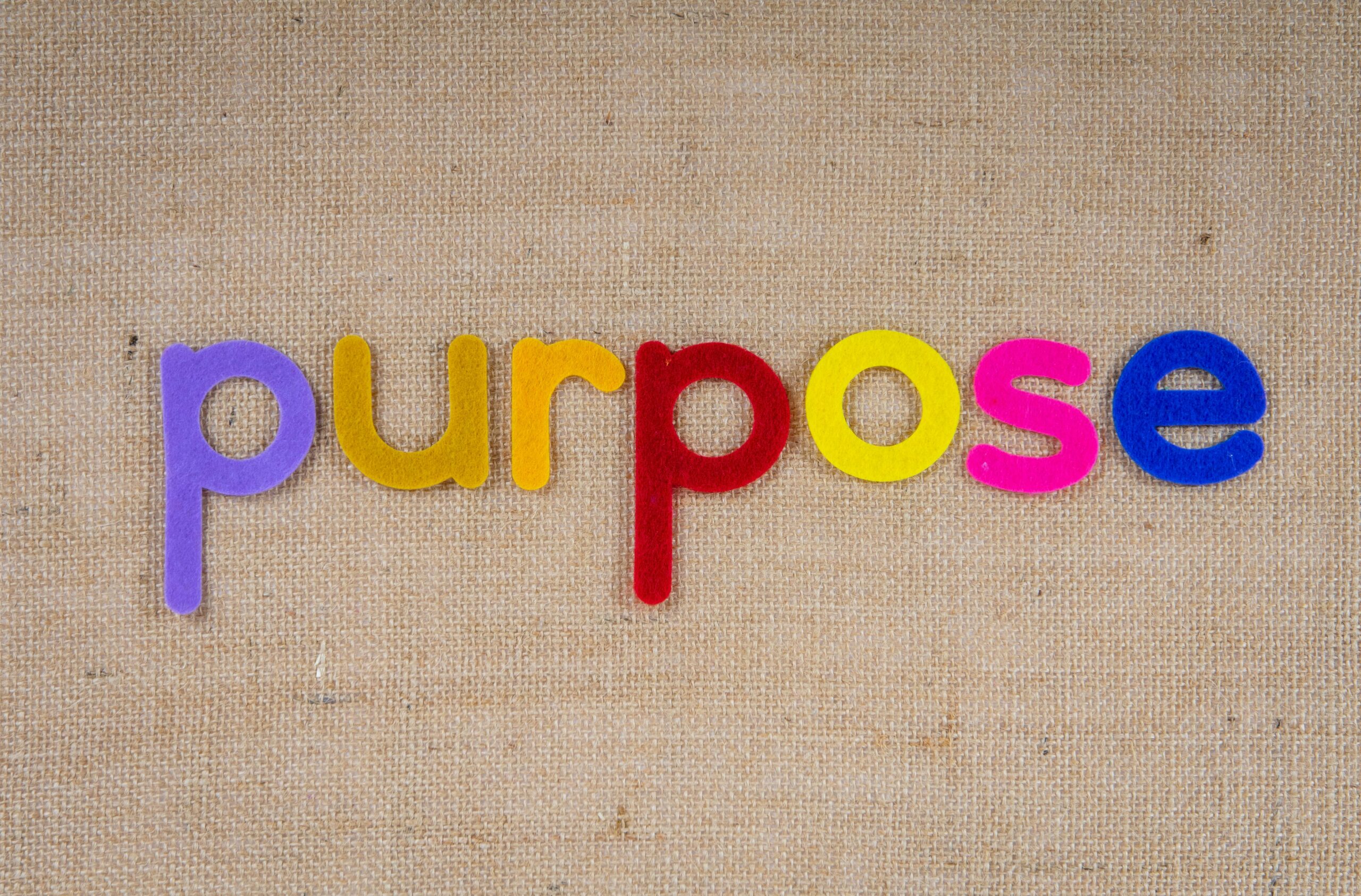 The word purpose to represent Definiteness of Purpose