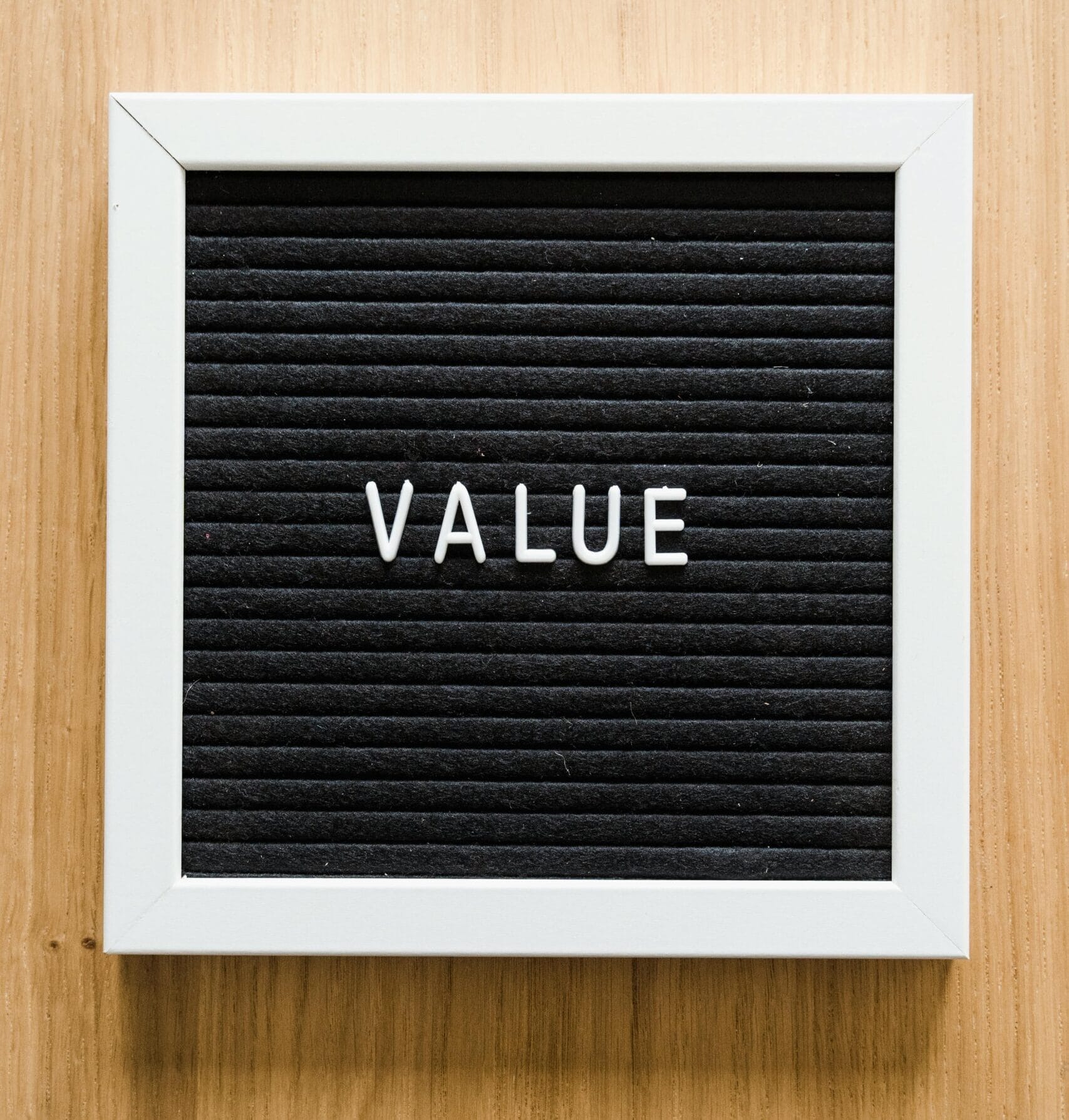 value An art of the word value to insist on readers how to show clients value